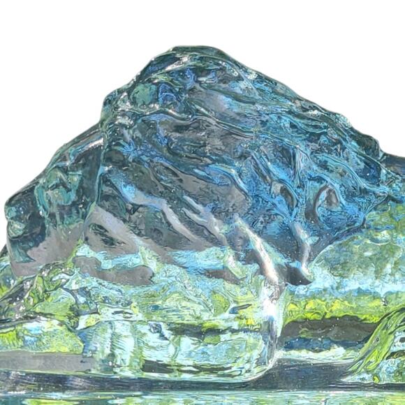 French Crystal Lion Statue - Heavy 3 lb 7 oz - 7" X 3.5" Decorative Gift Unique - Picture 6 of 8